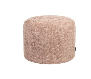 Bronx71 Hocker Feline Chenille rosa