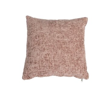Bronx71 Kissen Feline Chenille Stoff rosa 45x45 cm