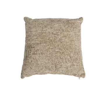 Bronx71 Kissen Feline Chenille Stoff taupe 45x45 cm