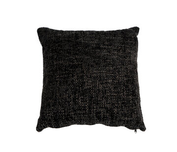 Bronx71 Kissen Feline Chenille Stoff schwarz 45x45 cm