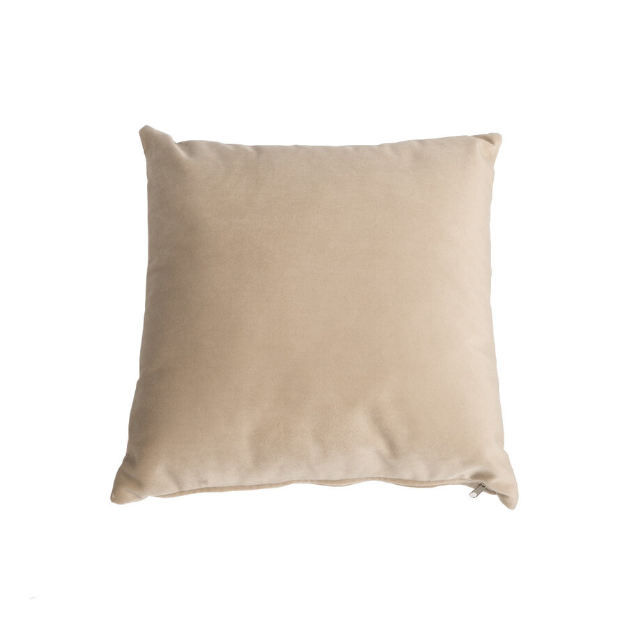 Samt Kissen Anna beige 45x45 cm