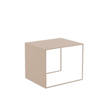 Bronx71 Couchtisch Lucia Metall taupe 34 cm hoch