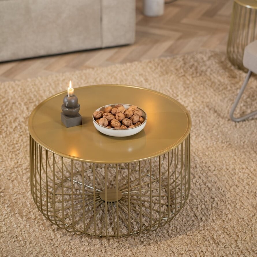 Couchtisch Senna Metall Gold