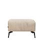 Stoff Hocker Vegas rechteckig taupe