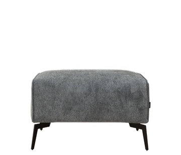 Bronx71 Stoff Hocker Vegas rechteckig anthrazit