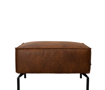 Bronx71 Hocker Kansas Eco-Leder cognac
