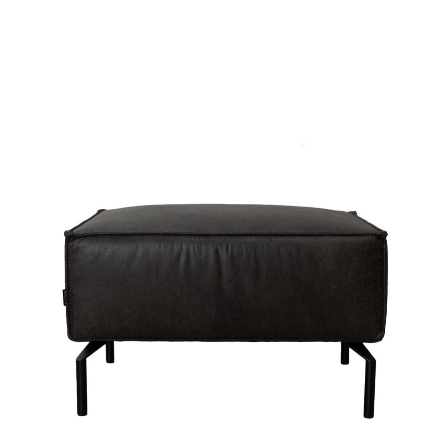 Hocker Kansas Eco-Leder anthrazit