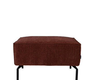 Bronx71 Chenille Hocker Kansas kupfer