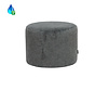 Hocker Myles Stoff rund anthrazit