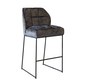Barhocker Samt Janna anthrazit 82 cm