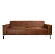 Bronx71 Ledersofa Kansas 3-Sitzer cognac