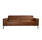 Ledersofa Kansas 3-Sitzer cognac