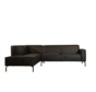 Ecksofa Kansas Leder anthrazit links