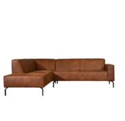 Bronx71 Ecksofa Kansas Leder cognac links