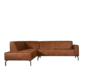 Ecksofa Kansas Leder cognac links