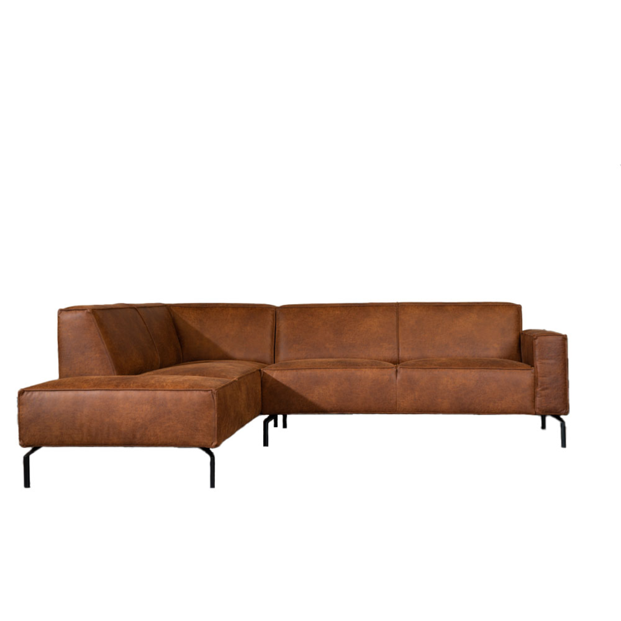 Ecksofa Kansas Leder cognac links
