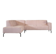 Bronx71 Ecksofa Kansas Stoff rosa links