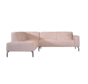 Ecksofa Kansas Stoff rosa links