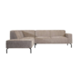 Ecksofa Kansas Stoff taupe links