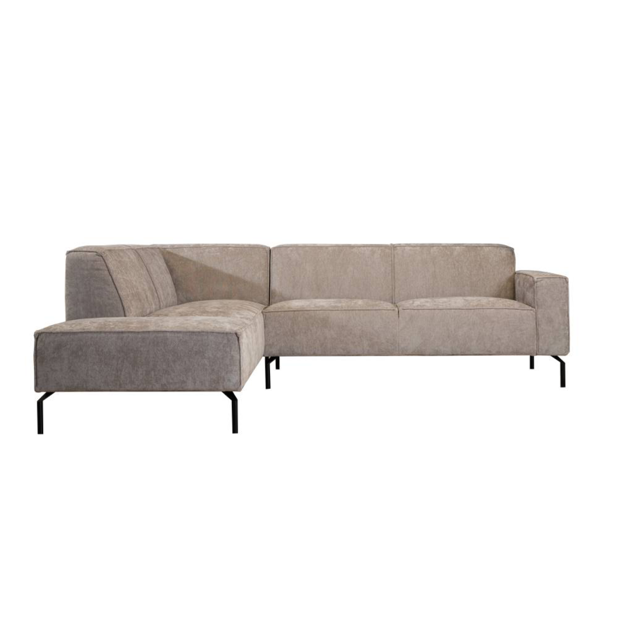 Ecksofa Kansas Stoff taupe links