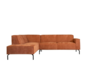 Ecksofa Kansas Stoff terracotta links