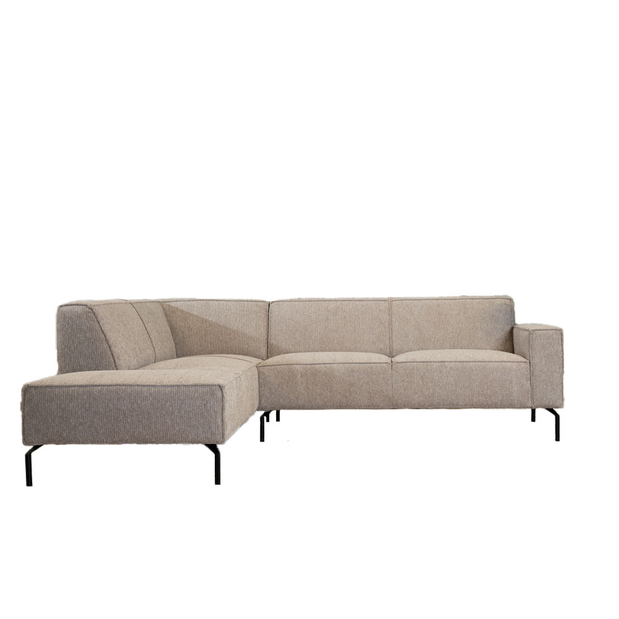 Ecksofa Kansas Stoff taupe links