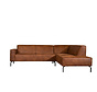Ecksofa Kansas Leder cognac rechts