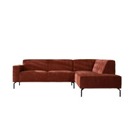 Bronx71 Ecksofa Kansas Chenille kupfer rechts