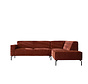 Ecksofa Kansas Chenille kupfer rechts