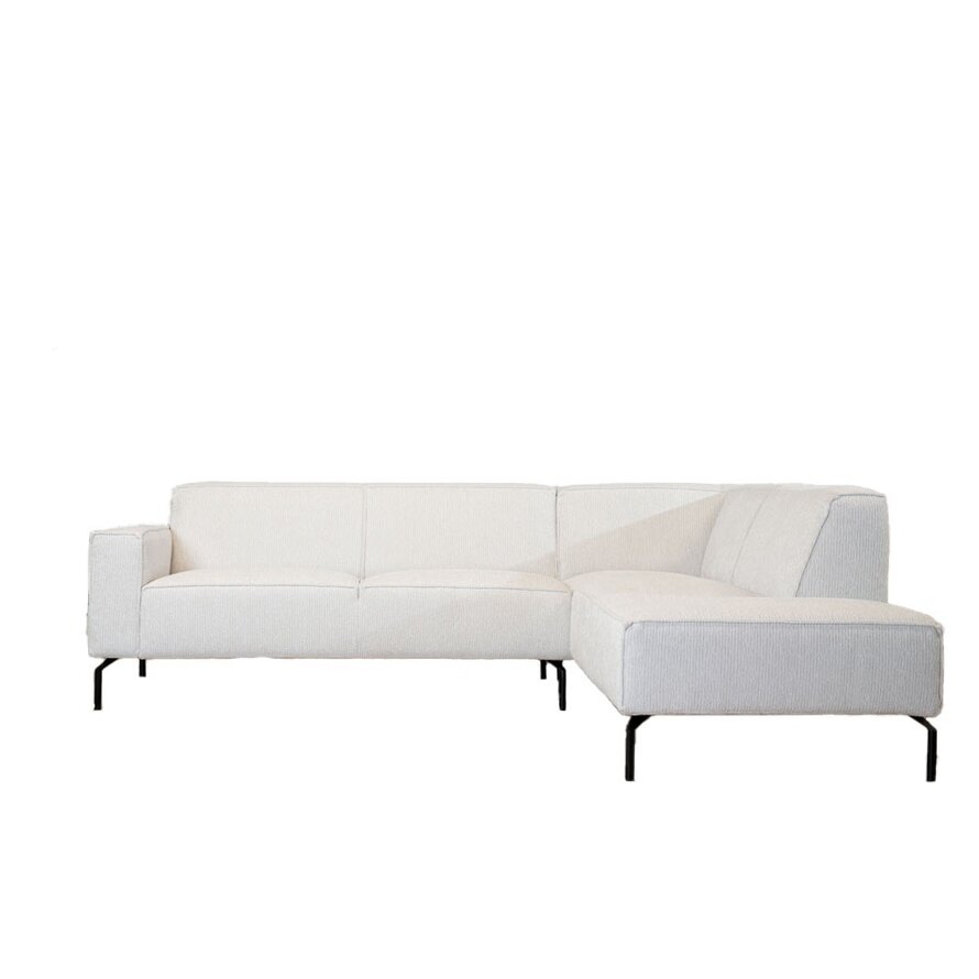 Ecksofa Kansas Stoff off white rechts