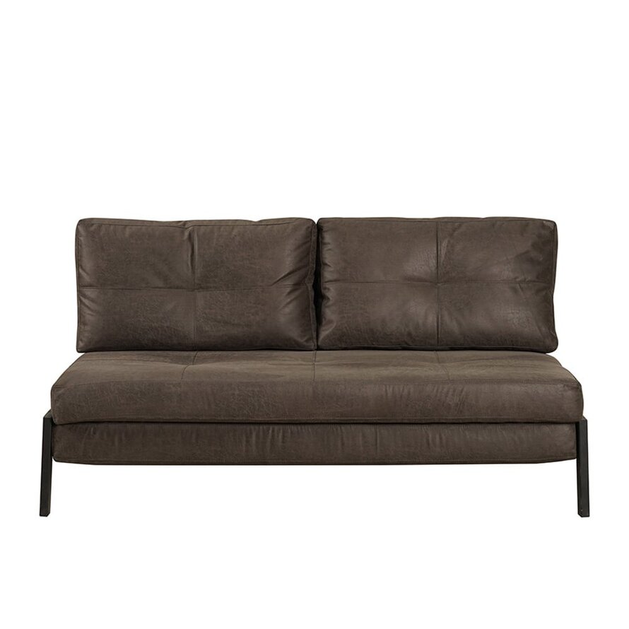 Schlafsofa 2-Sitzer Mikko Eco-Leder anthrazit