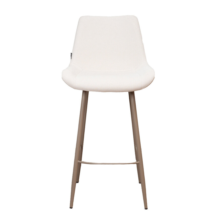 Barhocker Maud recycelter Stoff 74 cm off white
