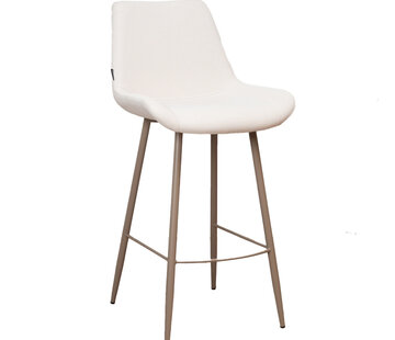 Bronx71 Barhocker Maud recycelter Stoff 74 cm off white