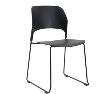 Bronx71 Esszimmerstuhl Elena Kunststoff schwarz