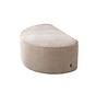 Hocker Mio halbrund Cord taupe