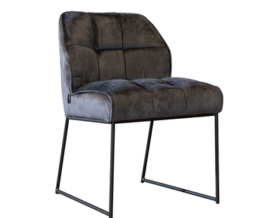 Bronx71 Esszimmerstuhl Samt Janna anthrazit