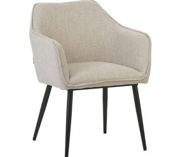 Bronx71 Esszimmerstuhl Ciara Leinen taupe
