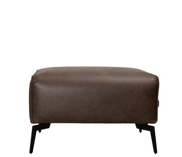 Bronx71 Leder Hocker Vegas rechteckig braun