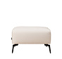 Stoff Hocker Vegas rechteckig off white