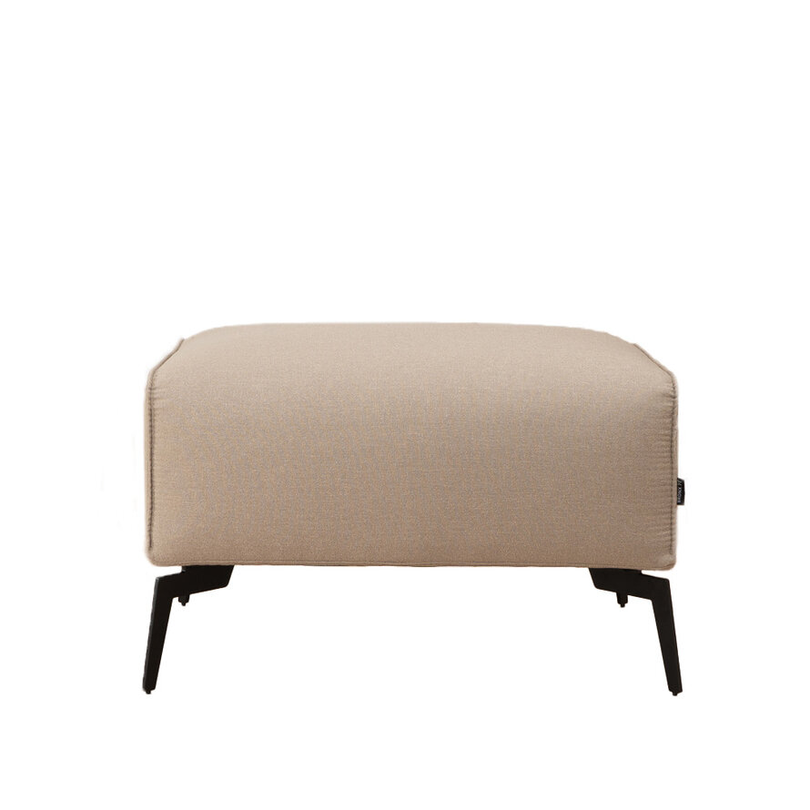Stoff Hocker Vegas rechteckig taupe