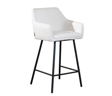 Bronx71 Barhocker Andor recycelter Stoff off white 65 - 78 cm