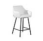 Barhocker Andor recycelter Stoff off white 65 - 78 cm