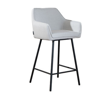 Bronx71 Barhocker Andor recycelter Stoff grau 65 - 78 cm