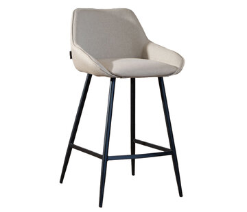 Bronx71 Barhocker Lova taupe recycelter Stoff 68 cm