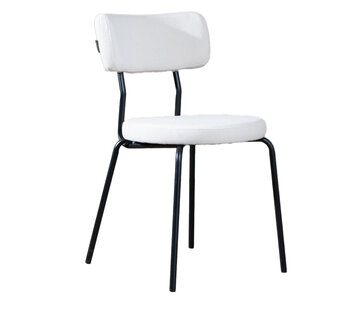 Bronx71 Esszimmerstuhl Lyon recycelter Stoff off white
