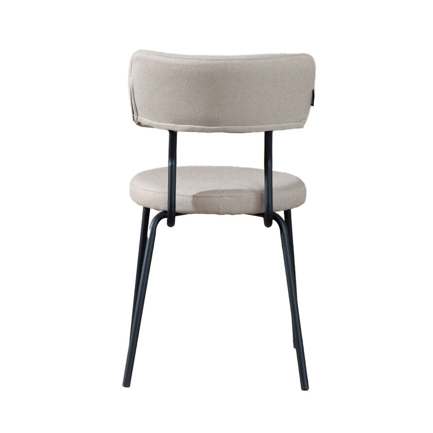 Esszimmerstuhl Lyon recycelter Stoff taupe
