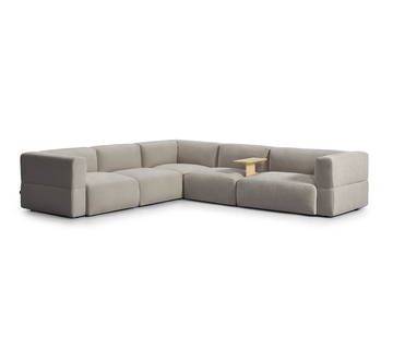 Bronx71 Ecksofa 6-Sitzer Karla Stoff taupe