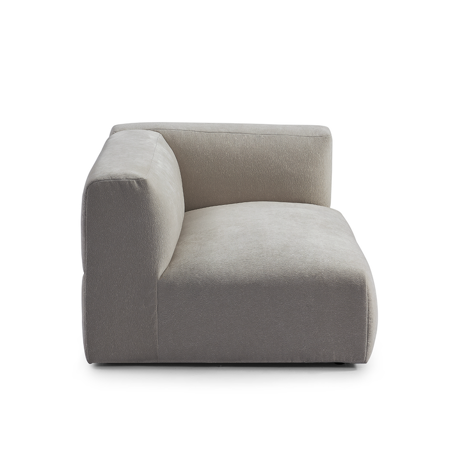 Ecksofa 6-Sitzer Karla Stoff taupe