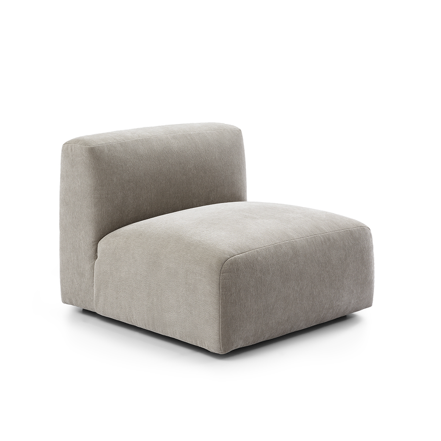 Ecksofa 6-Sitzer Karla Stoff taupe
