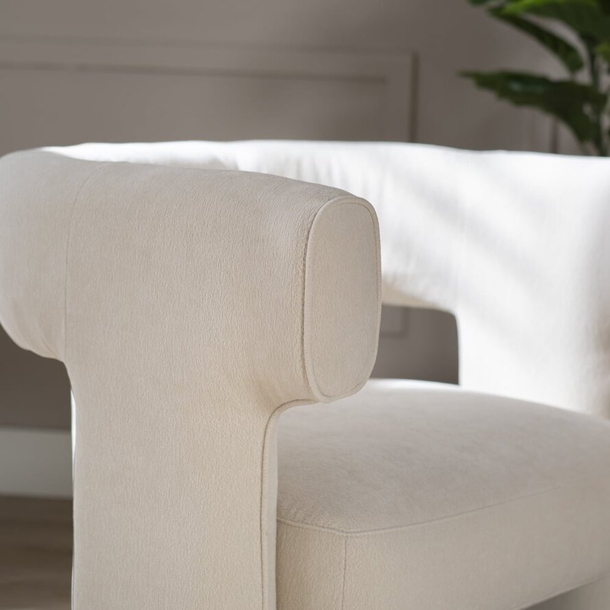 Sessel Bibi Chenille off white